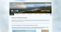 Desktop Screenshot of gentlepetpassings.com